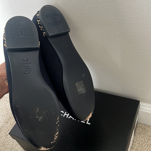 Authentic Chanel moccasins loafers size 38.5 - Picture 4 of 10